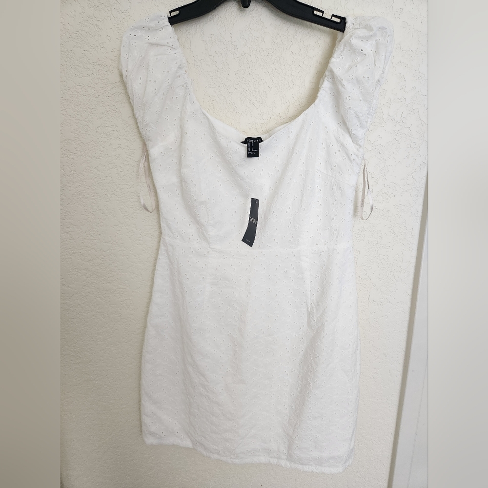 New With Tag white eyelet dress in size Medium